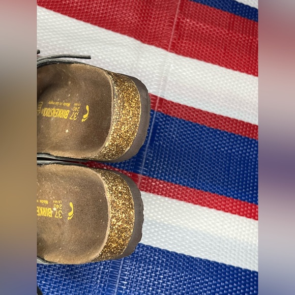 🎉✨Birkenstock Mayari Thong Toe Ring Leather Footbed Women’s Sandals  size 6 EUC - Picture 10 of 13